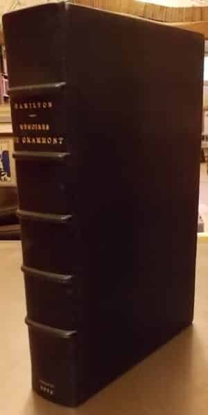 HAMILTON (Antoine) Mémoires du chevalier de Grammont. Paris, Jouaust - Librairie des Bibliophiles, 1876.
