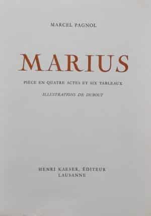 [DUBOUT] - PAGNOL (Marcel) Marius. Lausanne, Henri Kaeser, 1949.