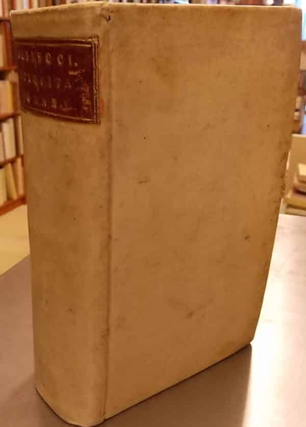 HEINECCIUS (Johann Gottlieb) Antiquitatum Romanarum iurisprudentiam illustrantium syntagma secundum ordinem Institutionum Iustiniani digestum. In quo multa Juris Romani atque Auctorum veterum loca explicantur atque illustrantur. Argentorati [Strasbourg], Io. Reinholdi Duisseckeri, 1741. – Image 3