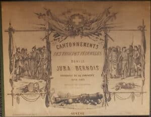 SILVESTRE (Henri) Cantonnements des troupes fédérales dans le Jura bernois. Souvenirs de la campagne 1870-1871, par H. Silvestre. Genève, chez l'auteur - Imprimerie Pilet Cougnard, sans date.