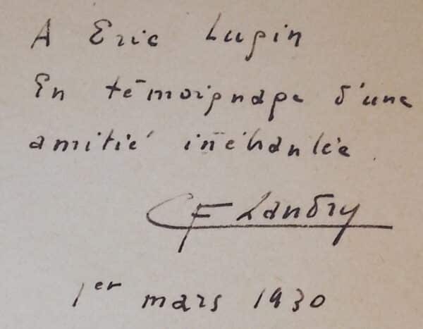 LANDRY (C.-F.) Imagerie. Poèmes. Villeneuve-lès-Avignon, Imprimerie Artisanale, 1929. – Image 2