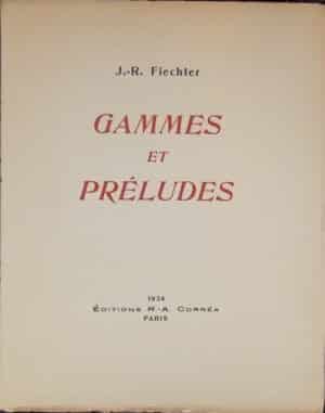 FIECHTER (Jacques-René) Gammes et préludes. Paris, Corrêa, 1934.
