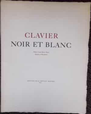 PONCET (Anne-Marie) & HESSELBARTH (Jean-Claude) Clavier noir et blanc. Moutier, Editions de la Prévoté, 1957.