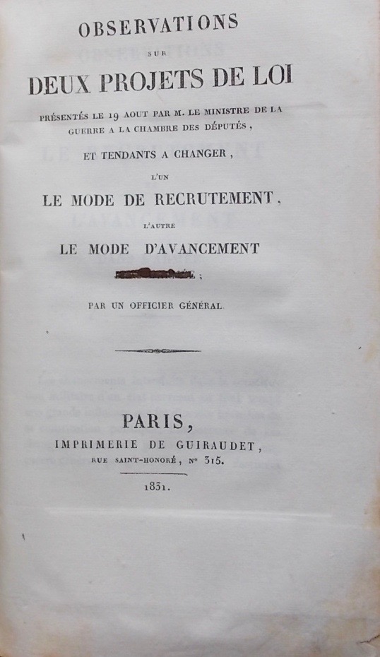 OUDINOT (Nicolas Charles, Général) de l'Italie et de ses forces militaires. Paris, Anselin - Levrault, 1835. – Image 7