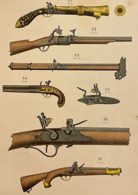 SCHMIDT (Rodolphe) Les armes à feu portatives. Leur origine et leur développement historique et technique jusqu'à nos jours. Bâle - Genève - Lyon, H. Georg, 1877. – Image 2