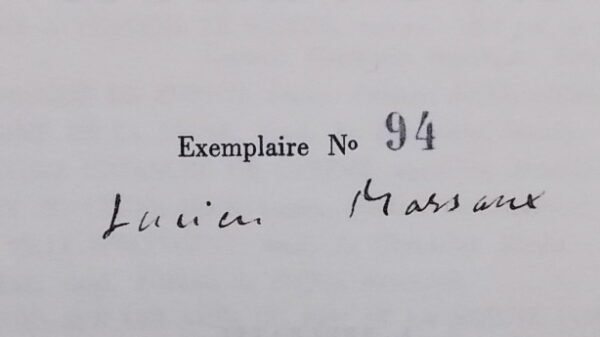 MARSAUX (Lucien) [pseud. d'André Hofer] Seize poèmes anciens et nouveaux. Neuchâtel, chez l'auteur, 1953. – Image 2