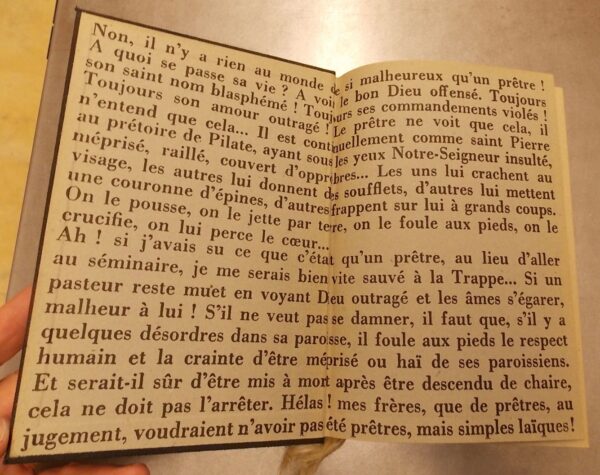 VIANNEY (Jean-Baptiste-Marie, dit le curé d'Ars) Sermons. Paris, Club du Livre Chrétien, 1958. – Image 2