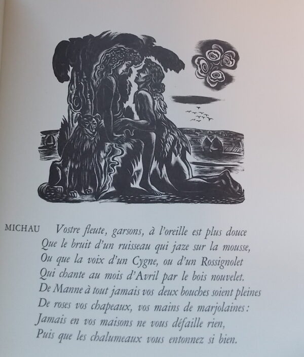 DARAGNES (Jean-Gabriel) & RONSARD (Pierre de) Eclogue de Pierre de Ronsard, gentil-homme vandomois. Sans lieu, chez l'artiste, 1933. – Image 4