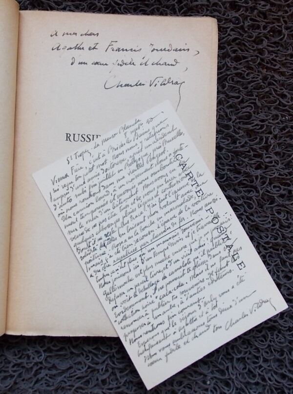 VILDRAC (Charles) Russie neuve. Paris, Editions Raisons d'Être, 1947. – Image 2