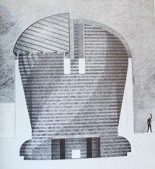 [BOTTA] - PETIT (Jean) Mario Botta, projet pour une église à Mogno. Progetto per una chiesa. Sans lieu, Forces Vives - Fidia Edizioni d'Arte, 1993. – Image 2