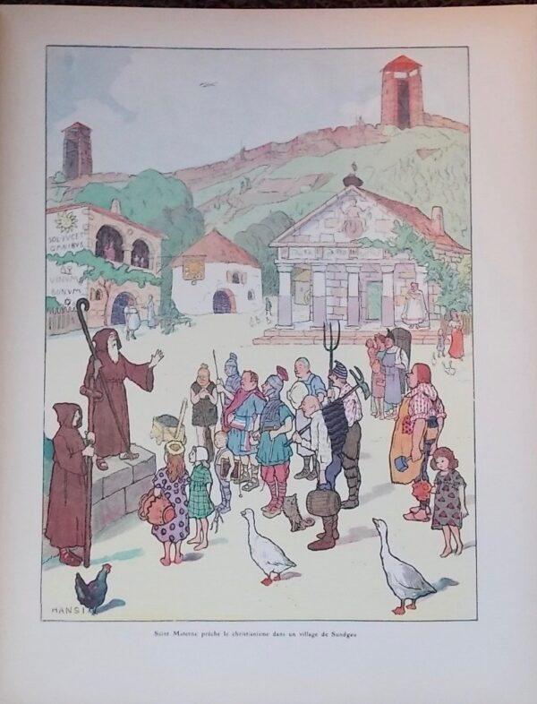 HANSI (Jean-Jacques Waltz, dit) L'histoire d'Alsace racontée aux petits enfants d'Alsace et de France par l'oncle Hansi. Paris, Floury, 1915. – Image 2