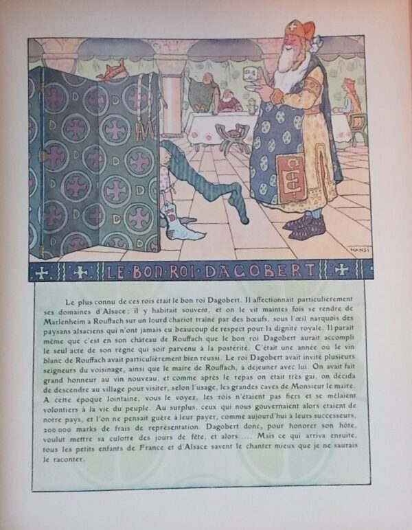 HANSI (Jean-Jacques Waltz, dit) L'histoire d'Alsace racontée aux petits enfants d'Alsace et de France par l'oncle Hansi. Paris, Floury, 1915. – Image 4