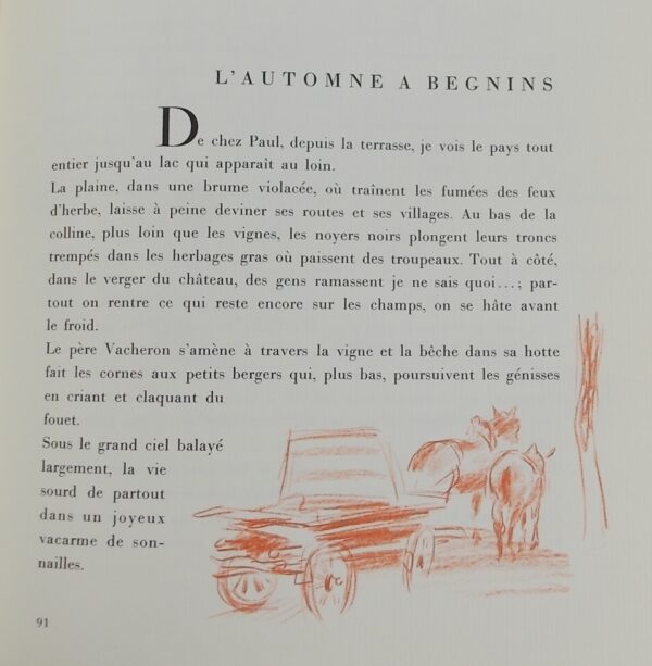 CLEMENT (Charles) Souvenirs d'un peintre. Lausanne, Au Verseau, 1963. – Image 2