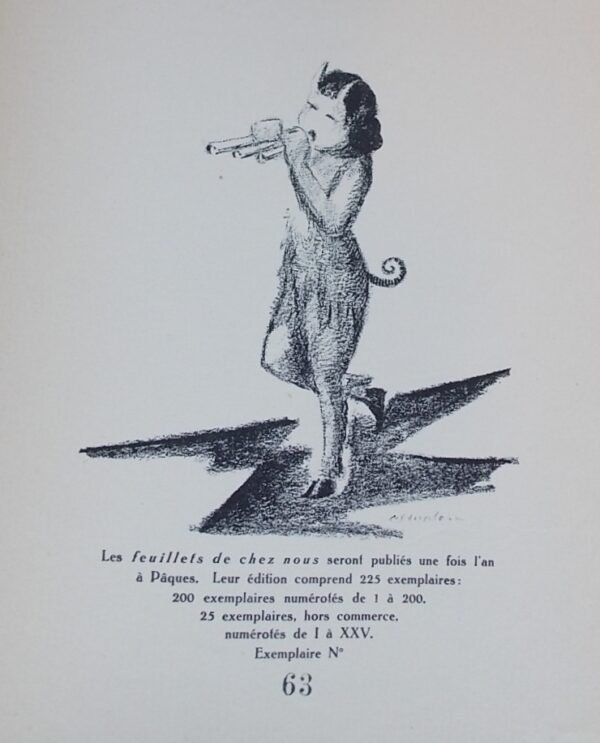 collectif Les feuillets de chez nous. Pâques 1926 (n° 1). La Chaux-de-Fonds, Editions de la Syrinx, [1926]. – Image 2