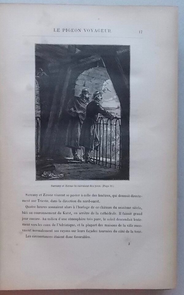 VERNE (Jules) Mathias Sandorf. Paris, Hetzel (coll. Voyages extraordinaires), 1885. – Image 9