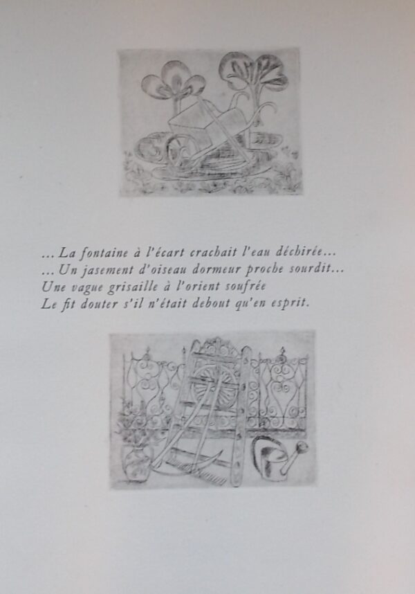 MATTHEY (Pierre-Louis) Aux jardins du Père. Elégie. Genève, Pierre Cailler (coll. Les Amis des Graveurs et des Poètes), 1949. – Image 4