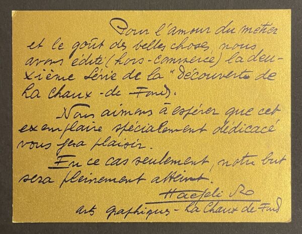 ZIMMERMANN (Jean-Paul) Découverte de La Chaux-de-Fonds II. La Chaux-de-Fonds, Haefeli & Co, 1935. – Image 5