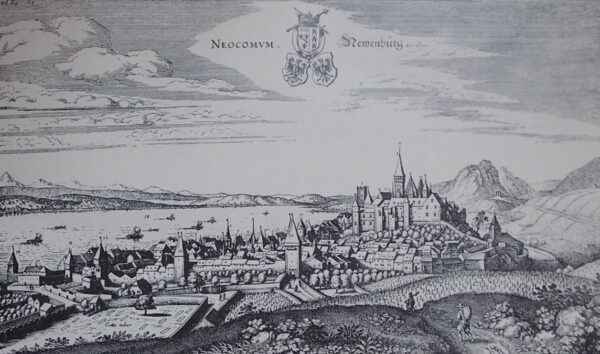 QUARTIER-LA-TENTE (Edouard) Le canton de Neuchâtel. Revue historique et monographique des communes du canton. District de Neuchâtel (3 volumes). District de Boudry (1 volume). District du Val-de-Travers (1 volumes). District du Val-de-Ruz (1 volume). Neuchâtel, Attinger Frères, 1897-1903. – Image 3