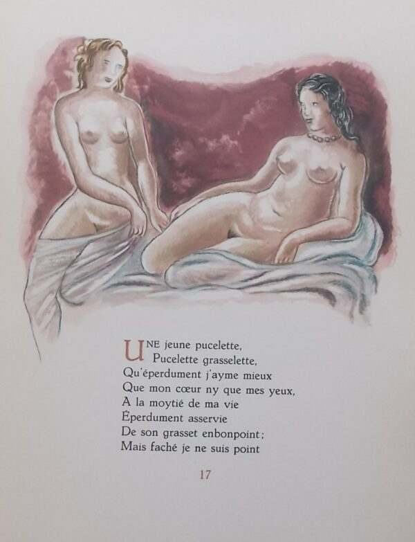 RONSARD (Pierre de) Livret de Folastries de Pierre de Ronsard à Janot Parisien. Paris, Aux dépens d'un Amateur, 1947. – Image 3