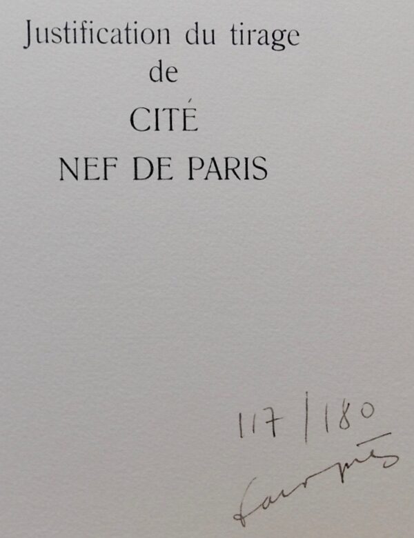SUARES (André) Cité, nef de Paris. [Paris], Les Bibliophiles du Palais, 1933. – Image 4