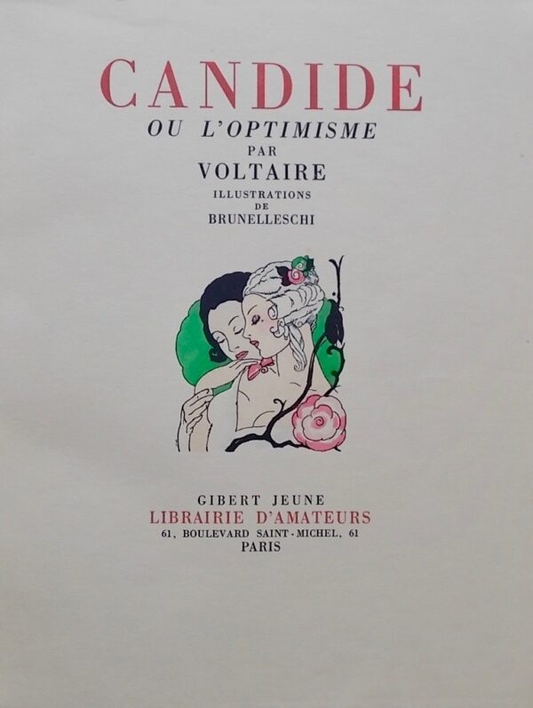 VOLTAIRE Candide ou l'optimisme. Paris, Gilbert Jeune, 1933. – Image 3
