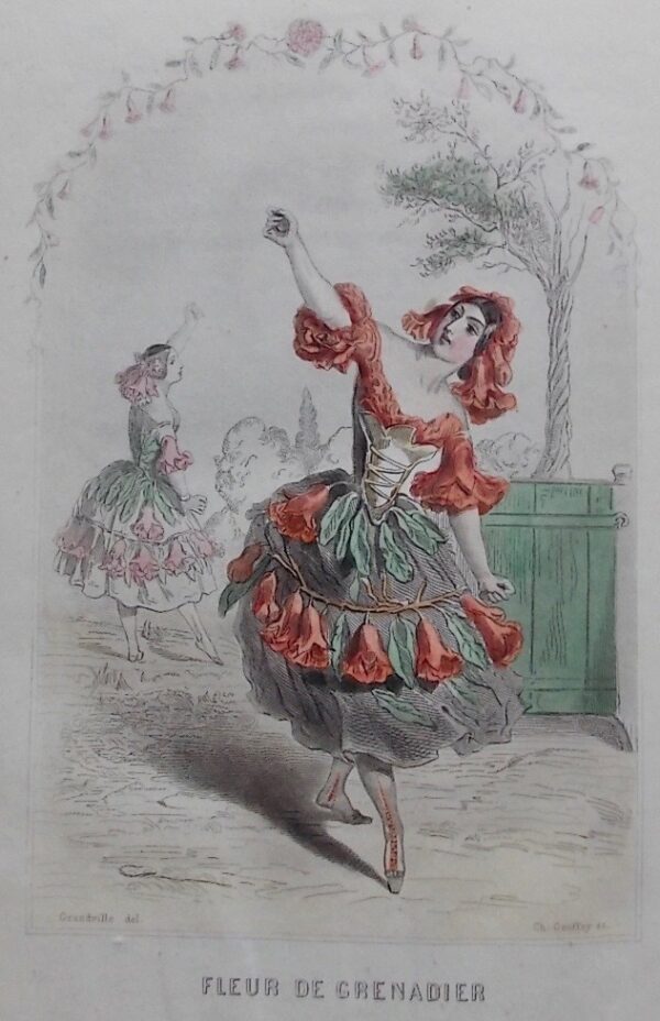GRANDVILLE (J.-J.) - DELORD (Taxile) Les Fleurs animées. Paris, Gabriel de Gonet, (1847). – Image 8