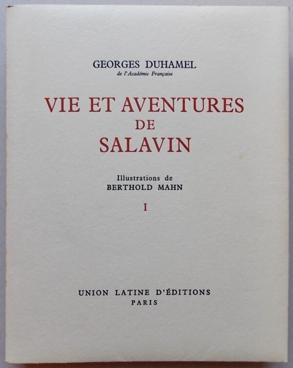 DUHAMEL (Georges) Vie et aventures de Salavin. Paris, Union Latine d'Editions, 1955. – Image 2