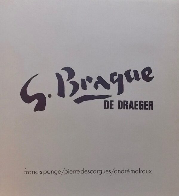 [BRAQUE] G. Braque de Draeger. Paris, Draeger, 1971. – Image 3
