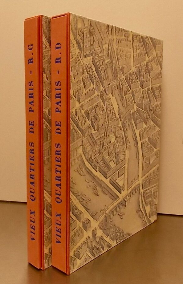 JORGENSEN (Monique) & BOUCHER (François) Vieux quartiers, vieilles maisons de Paris. Rive Gauche et Rive Droite. Paris, Le Livre et l'Estampe - Marcel Daubin, 1948.