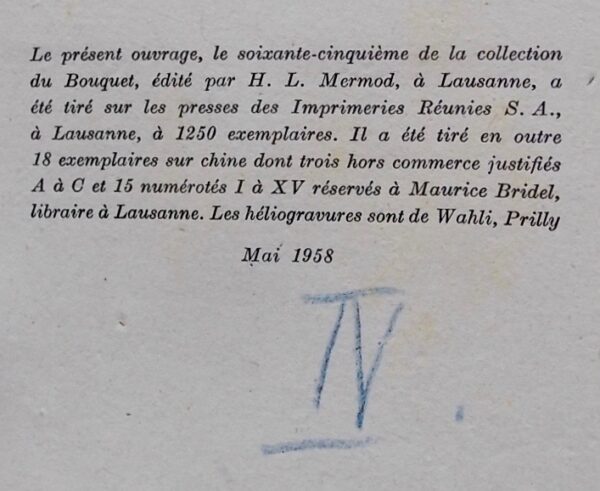 JAMES (Henry) L'élève. Lausanne, Mermod (coll. Le Bouquet), 1958. – Image 5