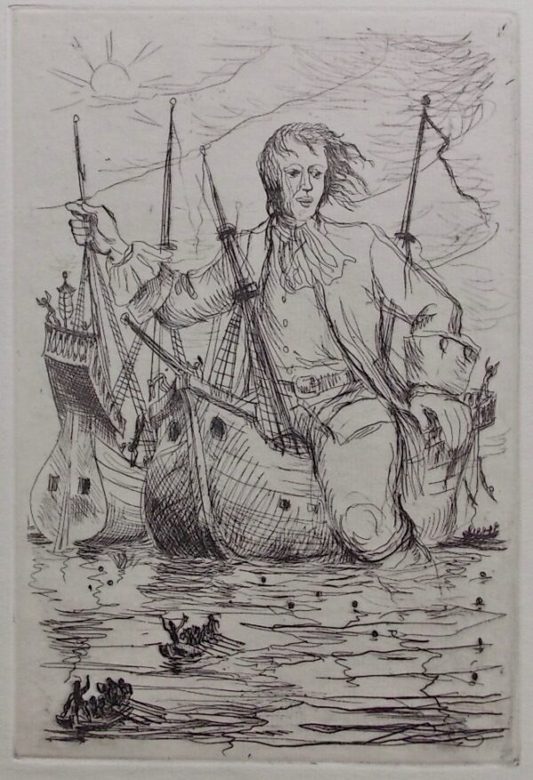 [NORTH] - SWIFT (Jonathan) Voyages de Gulliver dans des contrées lointaines. Volume I: Voyage à Lilliput. Lausanne, Gonin (coll. Les Flambeaux), 1944. – Image 3