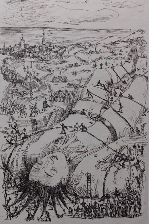 [NORTH] - SWIFT (Jonathan) Voyages de Gulliver dans des contrées lointaines. Volume I: Voyage à Lilliput. Lausanne, Gonin (coll. Les Flambeaux), 1944. – Image 4