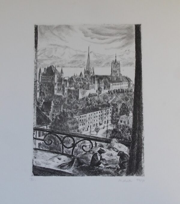 NORTH (Marcel) Paysages pour douze fables de Jean de La Fontaine. Neuchâtel, Aux Ides de Mars, 1941. – Image 2