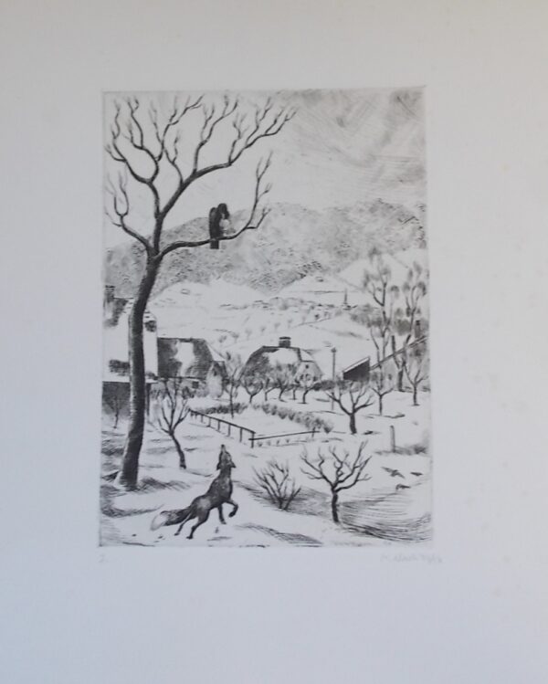 NORTH (Marcel) Paysages pour douze fables de Jean de La Fontaine. Neuchâtel, Aux Ides de Mars, 1941. – Image 3