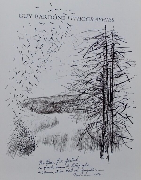 [BARDONE] - PASSERON (Roger) Guy Bardone. Lithographies (1954-1985). Neuchâtel, Ides et Calendes, 1986. – Image 3