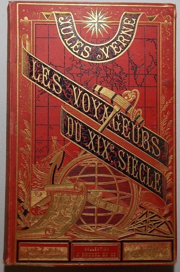 VERNE (Jules) Les voyageurs du XIXe siècle. Paris, Bibliothèque d'Education et de Récération J. Hetzel et Cie, [1880]. – Image 5