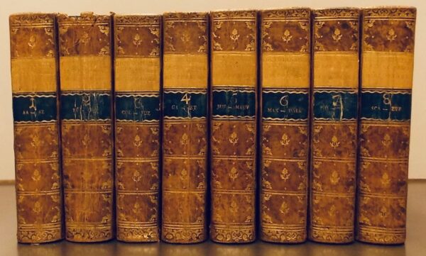 *** Nouveau dictionnaire historique, ou histoire abrégée de tous les hommes qui se sont fait un nom par des Talens, des Vertus, des Forfaits, des Erreurs, etc. depuis le commencement du monde jusqu'à nos jours. [...] Caen, G. le Roy, 1786. – Image 3