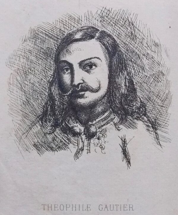 GAUTIER (Théophile) Portraits contemporains. Littérateurs - Peintres - Sculpteurs - Artistes dramatiques. Paris, Charpentier & Cie, 1874. – Image 2