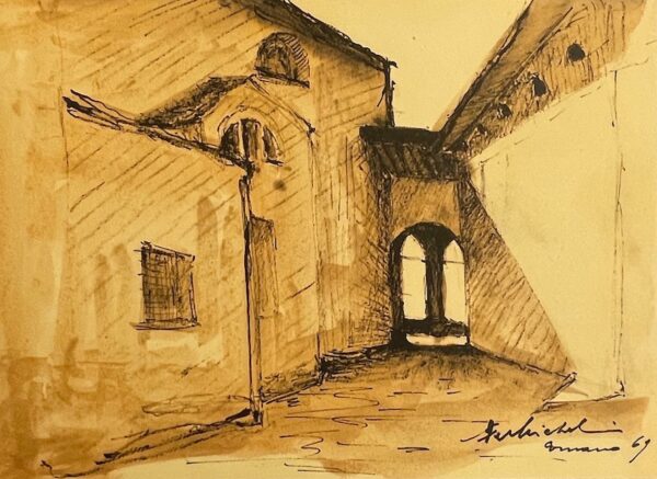 MICHELI (Giovanni de) Le cahier de Comano. Dessins de Giovanni de Micheli. [Neuchâtel, Imprimerie Paul Attinger, 1970]. – Image 5