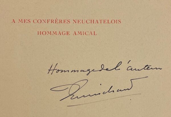 GUINCHARD (James) L'introduction de l'imprimerie à Neuchâtel et Pierre de Vingle, 1533. Neuchâtel, chez l'auteur, 1933. – Image 2