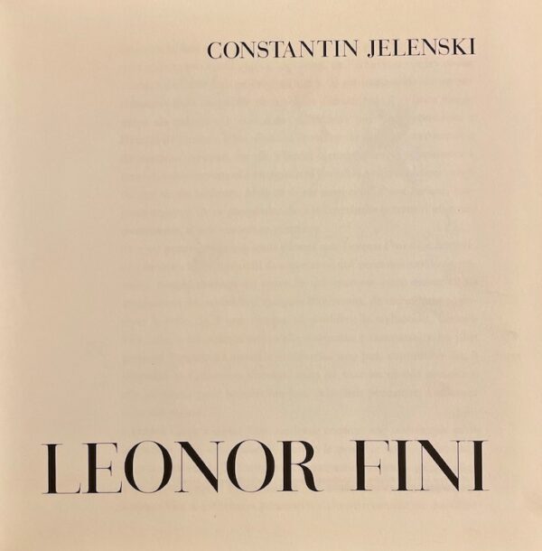 [FINI (Léonor)] - JELENSKI (Constantin) Léonor Fini. Lausanne, Clairefontaine, 1972. – Image 3
