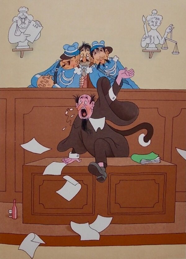 [DUBOUT] - COURTELINE (Georges) Boubouroche, suivi de La Peur des coups - Un client sérieux - Le gendarme est sans pitié - L'article 330. Monte-Carlo, Aux Editions du Livre, 1958. – Image 4