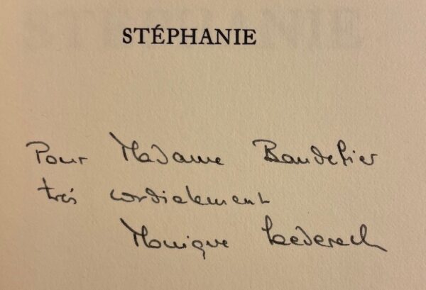LAEDERACH (Monique) Stéphanie. Lausanne, L'Aire, 1978. – Image 2