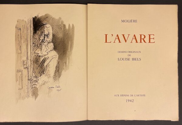 MOLIERE L'avare. [Paris], aux dépens de l'artiste - Les Bibliophiles Franco-Suisses, 1942.