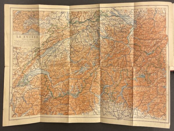 BAEDEKER (Karl) La Suisse et les parties limitrophes de la Savoie et de l'Italie. Manuel du voyageur. Leipzig, K. Baedeker, 1901. – Image 3