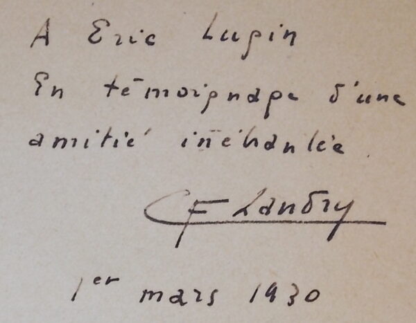 LANDRY (C.-F.) Imagerie. Poèmes. Villeneuve-lès-Avignon, Imprimerie Artisanale, 1929. – Image 2