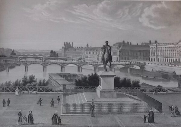 CHAMOUIN (Jean Baptiste Marie) Collection de 28 vues de Paris prises au daguerréotype. Gravures en taille douce sur acier. Sans lieu, sans nom, sans date (env. 1850). – Image 5
