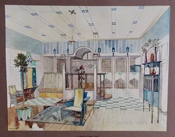BEAUCLAIR (R.) & GRADL (M. I.) Documents d'architecture moderne. Ensemble et détails. Formes - Matériaux - Couleurs. 2e année. Paris, H. Laurens Editeur, [1902]. – Image 4