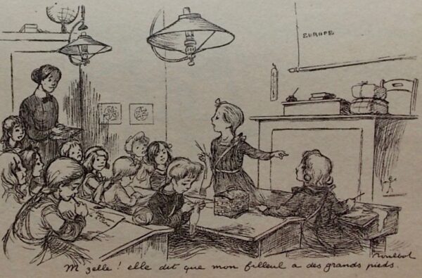 POULBOT Des gosses et des bonhommes. Cent dessins et deux lettres anonymes. Paris, chez l'auteur (en vente aux Messageries de Journaux), [1917]. – Image 2