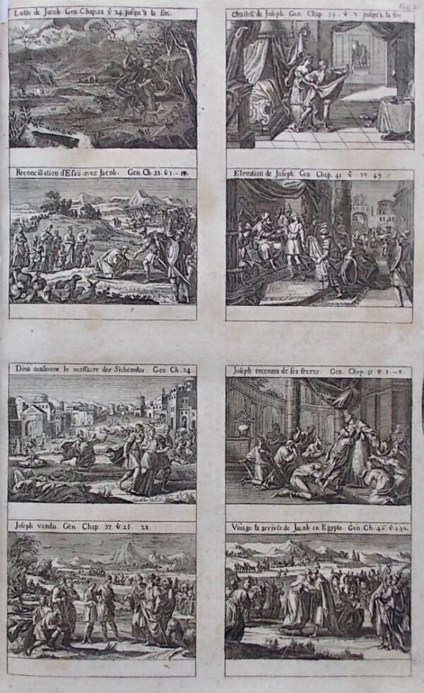 [Bible] - MARTIN (Mr) - SCHOLL (Samuel) La Sainte Bible, du Vieux et du Nouveau Testament. Suivant la version ordinaire des Eglises réformées, revue sur les originaux, et retouchée dans le langage. Avec des préfaces particulières sur chacun des Livres de l'Ecriture sainte, tirées de la Bible de Mr. Martin. Nouvelle édition, revue et corrigée par Samuel Scholl, pasteur de l'Eglise françoise de Bienne. A Bienne et à Yverdon, Jean Christoph Heilmann et Jean Jacques Neubrand, 1746. – Image 5